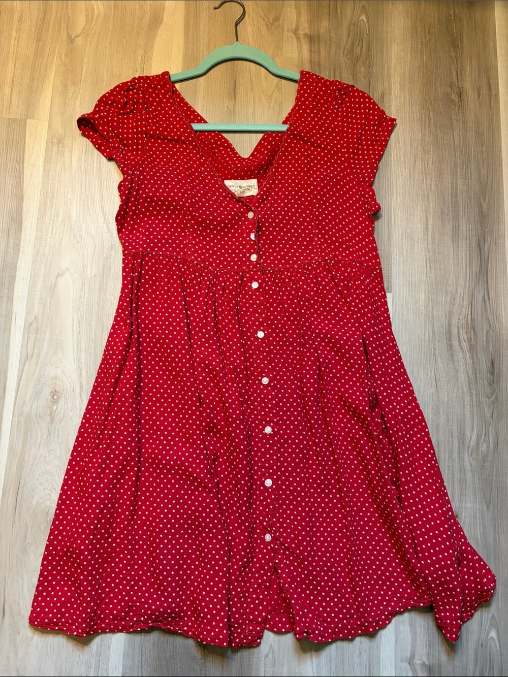 Denim & Supply by Ralph Lauren red star button dress medium